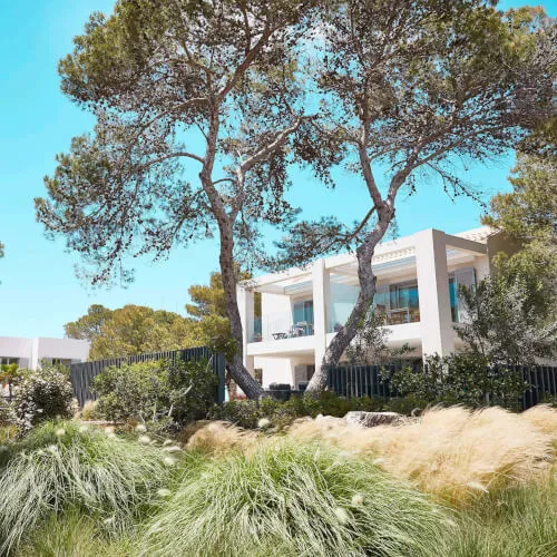 7Pines Resort Ibiza villa surrounded by lush nature, offering luxury, privacy, and freedom.